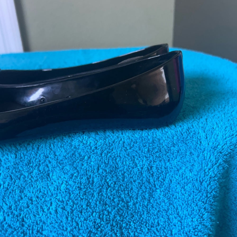 Kate Spade Jade Jelly Black Flats with Floral Accent Sz 9 - Picture 8 of 14